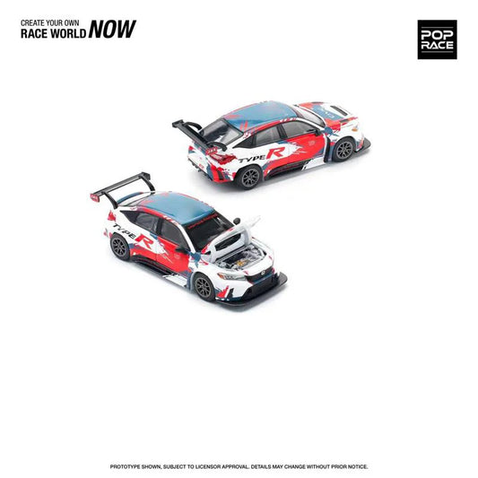 **Pre-Order** POP RACE 1:64 type R TCR Diecast Model Car