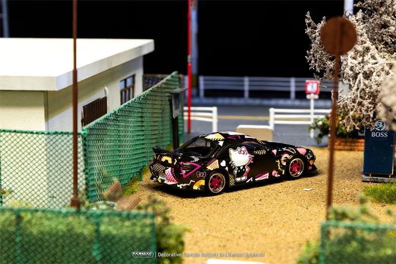 Tarmac Works 1:64 GT2 F355 Challenge RWB 964 Trueno AE86 Jesko Attack Silvia S14 JZX100 Saab 900 Diecast Model Car