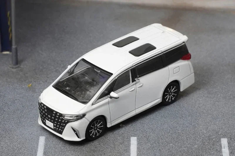 DCT 1:64 2024 Alphard Mk4 AH40 MVP White / Black / Gary Diecast Model Car