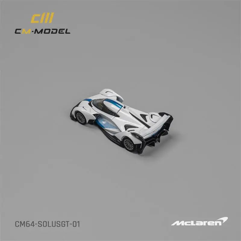 CM MODEL  1:64  SolusGT Blue White Diecast Model Car