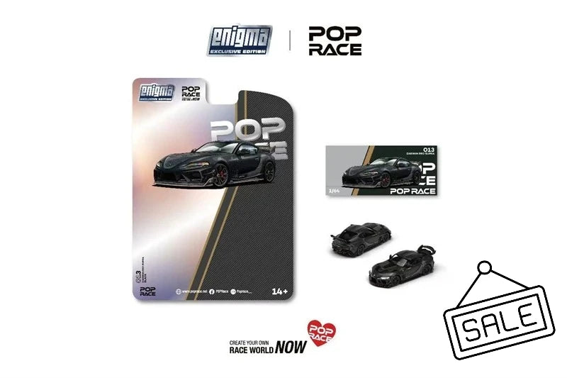 Pop Race x Enigma 1:64 SUPRA A90 DARWIN PRO 66G NWB Die-Cast Car Model Miniature Gifts