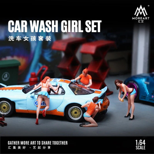 TIME MICRO MoreArt 1:64 Car Wash Girl set