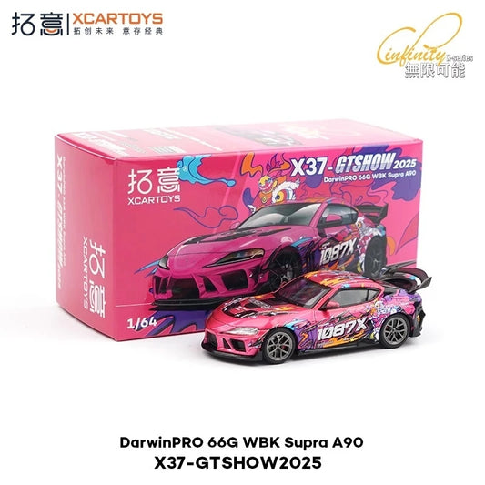 Xcartoys x POP RACE 1:64 DARWIN PRO 66G WBK SUPRA A9O 1087X LION DANCE Diecast Model Car
