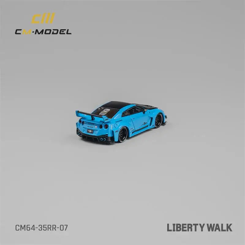 CM MODEL  1:64 LBWK GT35RR Blue Diecast Model Car