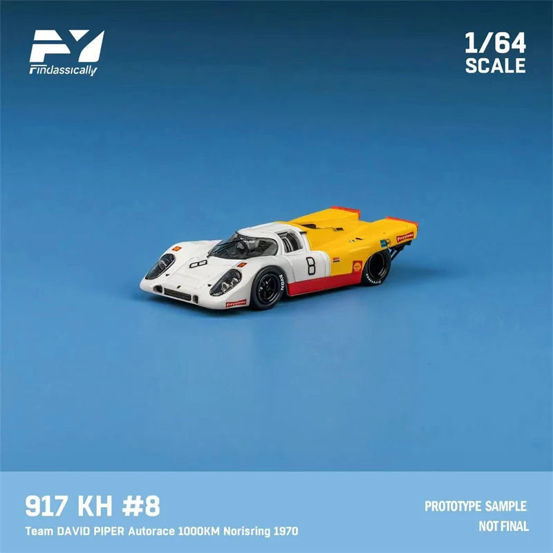 **Pre-Order** Finclassically 1:64 917K Yellow White Diecast Model Car
