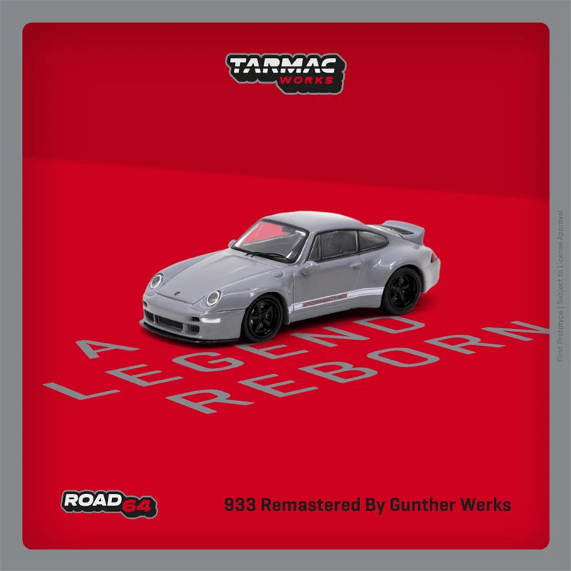 Tarmac Works 1:64 993 Remastered By Gunther Werks Grey Diecast Model Car