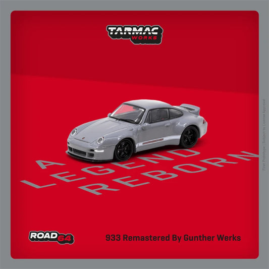 Tarmac Works 1:64 993 Remastered By Gunther Werks Grey Diecast Model Car