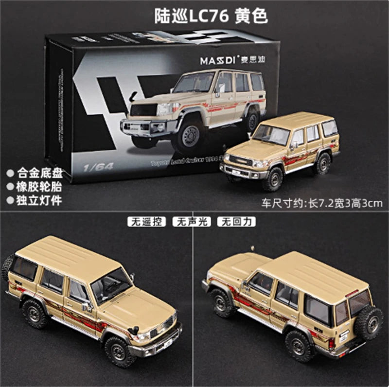 MASDI 1:64 Land Cruiser LC76 Diecast Model Car