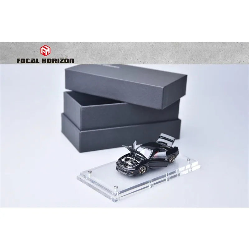 Focal Horizon FH 1:64 Skyline R3 Mk4 BCNR33 Black Full Open Diecast Model Car