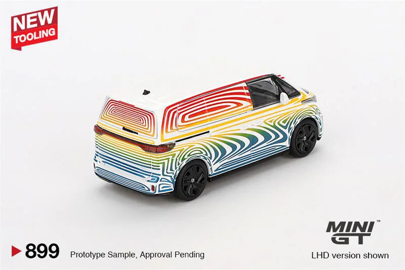 MINI GT 1:64 ID. Buzz Prototype Rainbow LHD Diecast Model Car