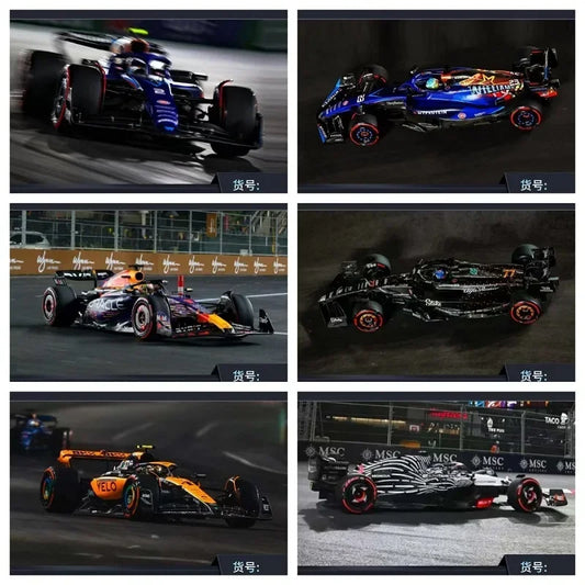 Spark 1:64 F1 Vegas GP 2023 Williams FW45 RB19 Alfa Romeo MCL60 AlphaTauri AT04 Diecast Model Car