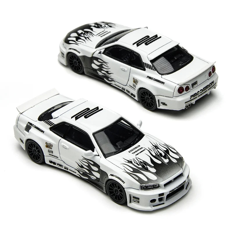 TimeMicro × PSC DESIGN 1:64 R34 Smilodon Die-Cast Car Model Miniature Gifts
