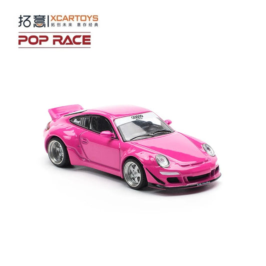Xcartoys x POP RACE 1:64 RWB997 Pink Diecast Model Car