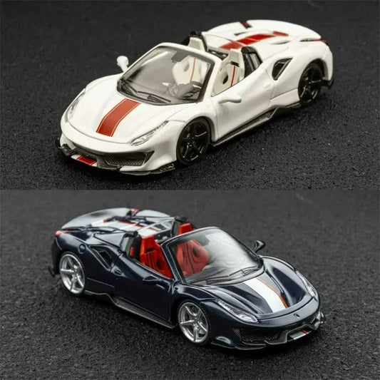 TPC 1:64 Novitec 488 convertible Limited300 Die-Cast Car Model Collection Miniature