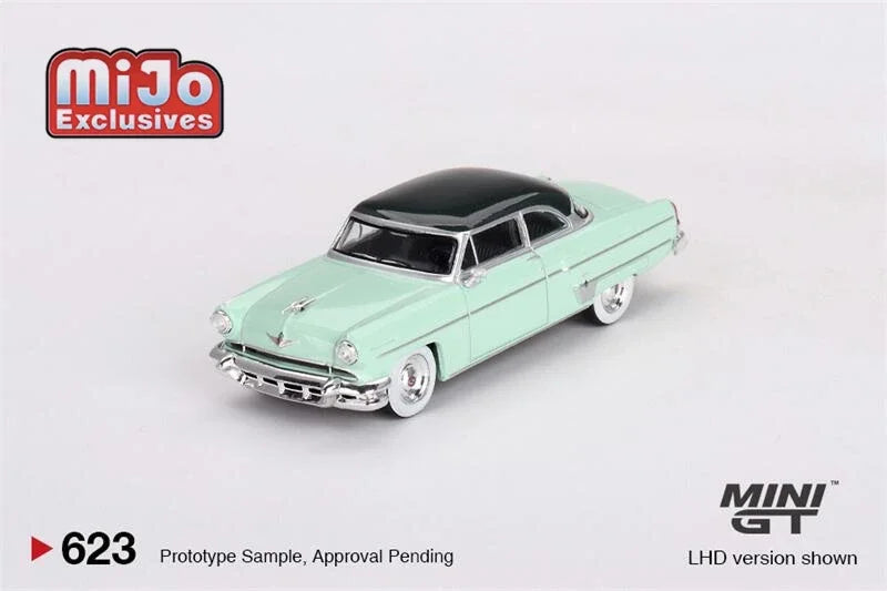MINI GT Mijo Exclusives 1:64 Lincoln Capri 1954 Parklane Green / Bloomfield LHD Diecast Model Car