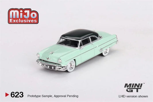 MINI GT Mijo Exclusives 1:64 Lincoln Capri 1954 Parklane Green / Bloomfield LHD Diecast Model Car