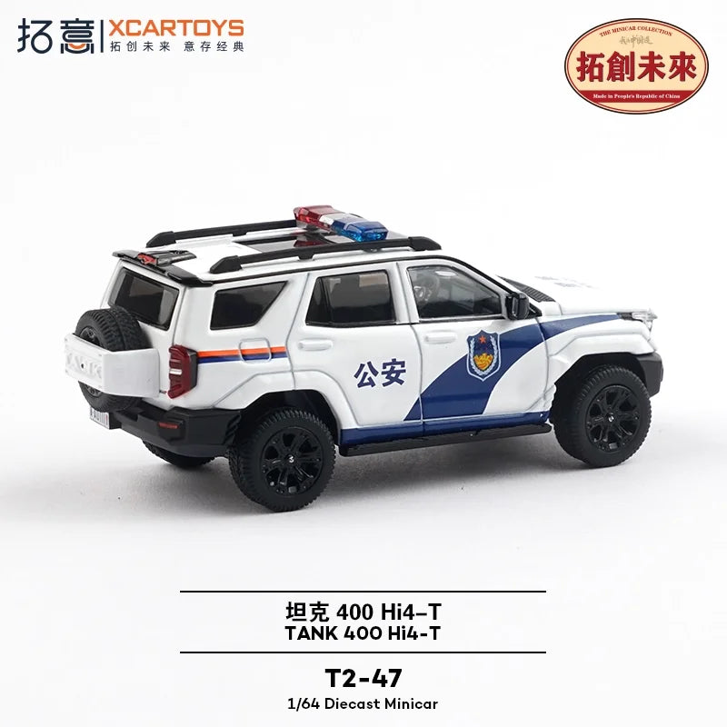 Xcartoys 1:64 Tank400 Police Diecast Model Car