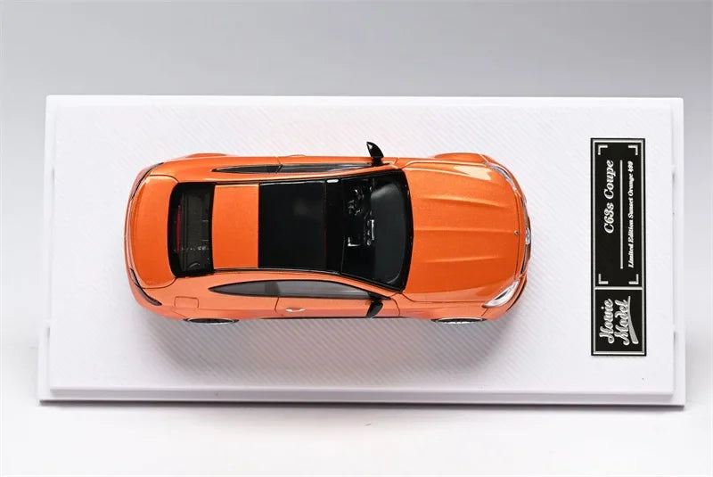Howie Model HM 1:64 C63 S Coupe W205 Sunset Orange Limited499 Diecast Model Car