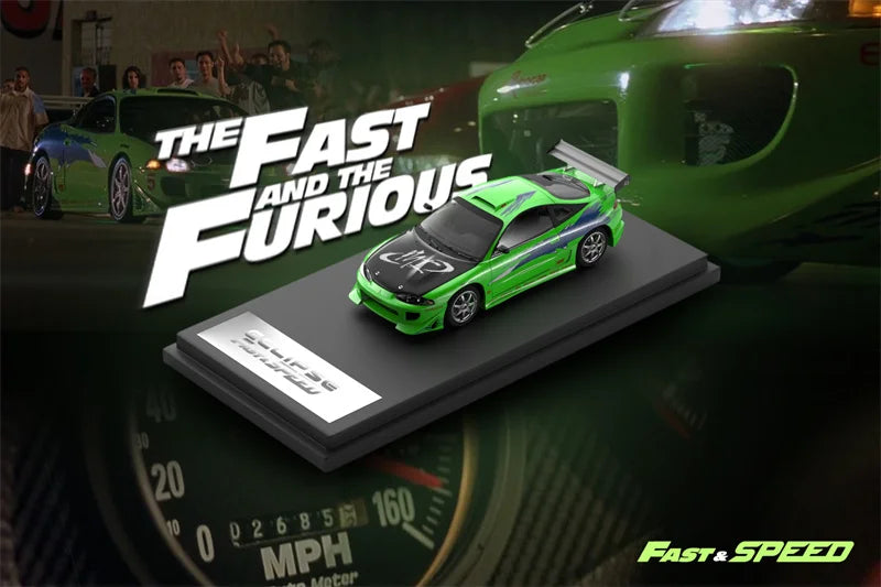 Fast Speed FS 1:64 Eclipse D30 Robocar Fast FNF Green Diecast Model Car