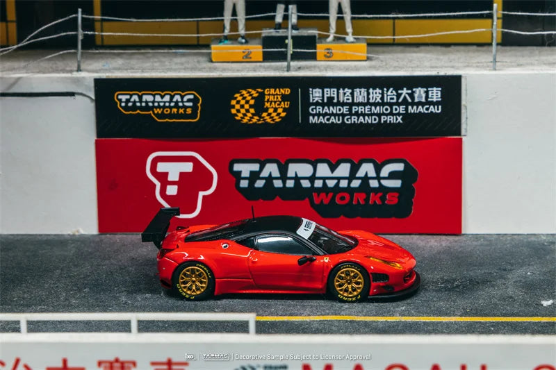 Tarmac Works 1:64 458 Italia GT3 Red IXO Models Diecast Model Car
