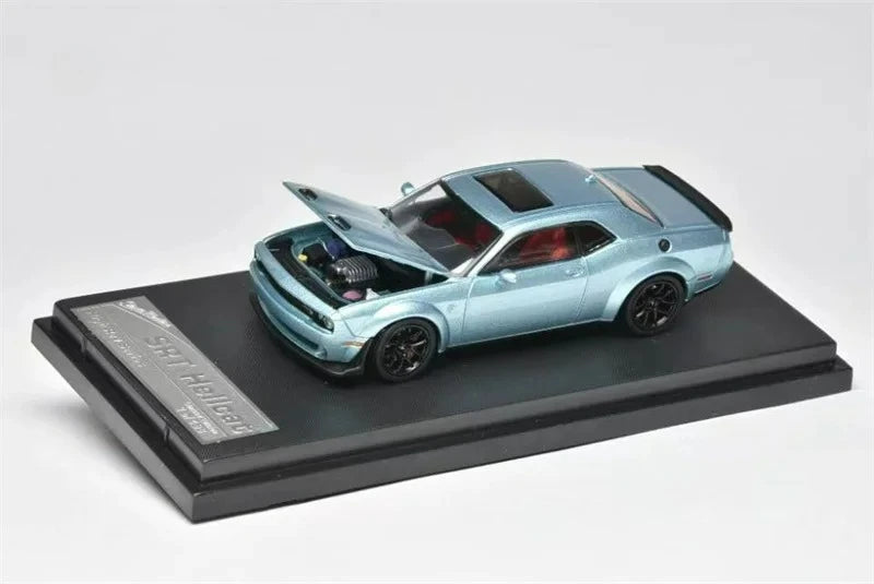 Stance Hunters SH 1:64 Challenger SRT Hellcat Die-Cast Car Model Miniature Gifts