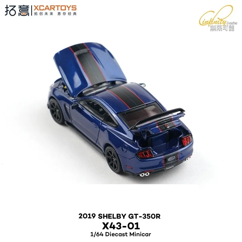 Xcartoys 1:64 2019 SHELBY GT-350R Blue Diecast Model Car