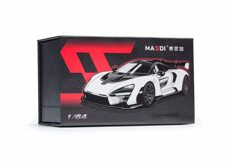 MASDI 1:64 Senna Black / Panda Black White Die-Cast Car Model Miniature Gifts