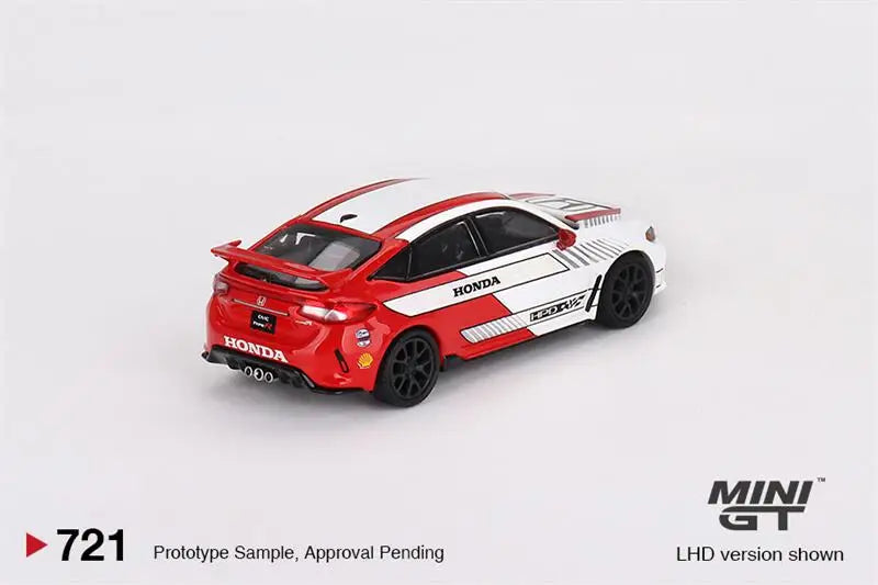 MINI GT 1:64 Honda Civic Type R #2 2023 Pace Car White Diecast Model Car