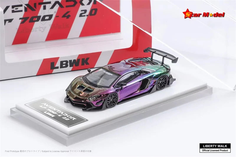 Star Model 1:64 Liberty Walk Aventador LP700-4  limited499 Diecast Model Car