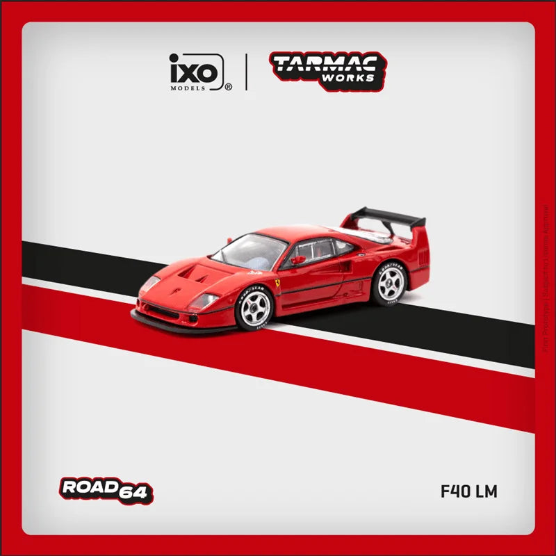 **Pre-Order** Tarmac Works 1:64 F40 LM Red Diecast Model Car