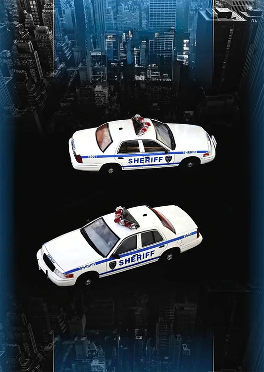 MK Miniatures & GOC 1:64 Crown Victoria SHERIFF Diecast Model Car