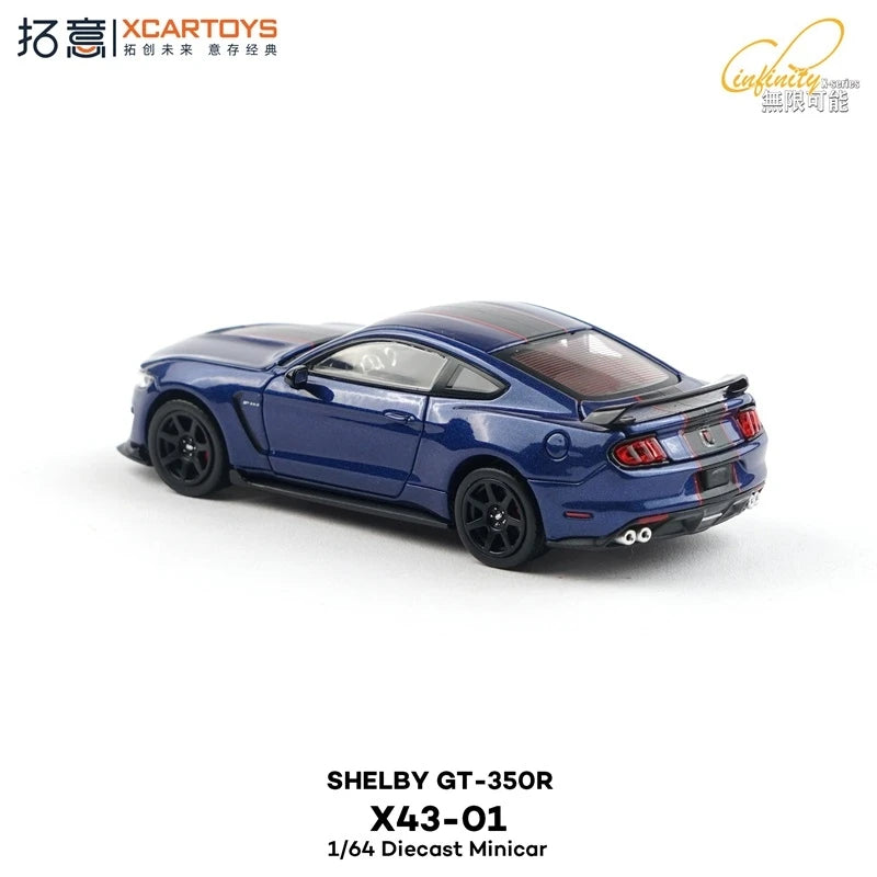 Xcartoys 1:64 2019 SHELBY GT-350R Blue Diecast Model Car