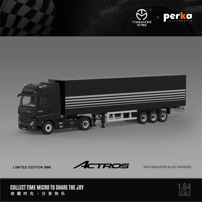 **Pre-Order** Time Micro+Perka 1:64 Actros Truck limited999 Diecast Model Car