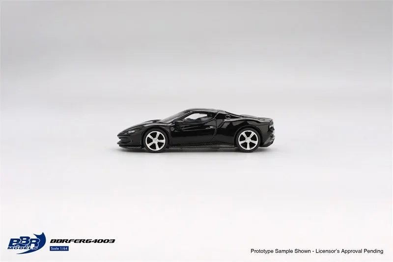 BBR 1:64 SportCar 296 GTB Black Diecast Hobby Model Car