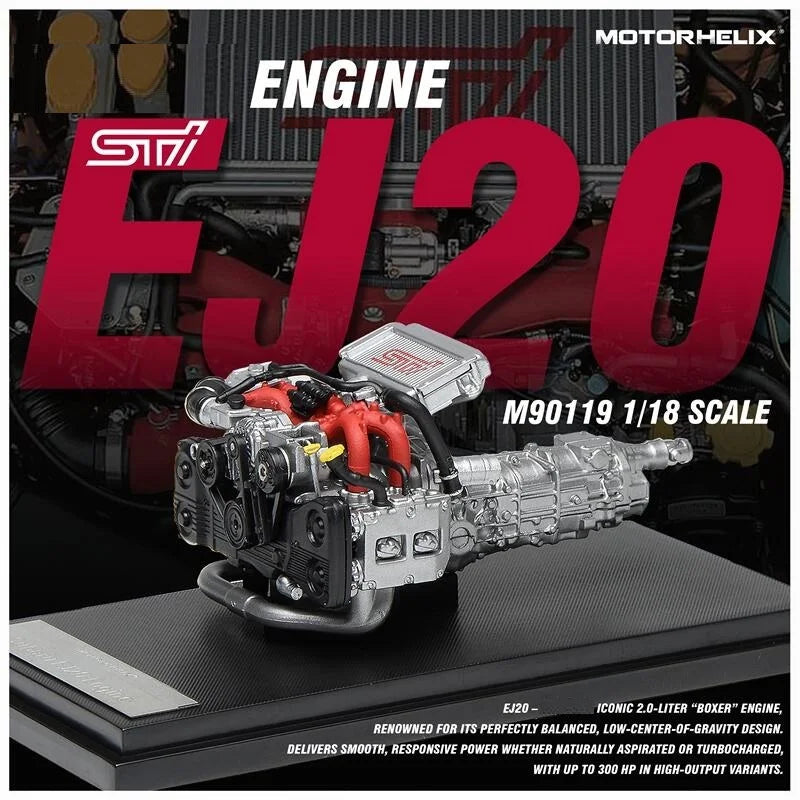 Motorhelix MH 1:18 Engine STI EJ20 / 13B-REW Models