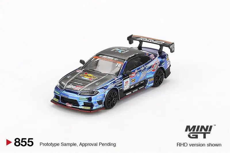 MINI GT 1:64 LBWK LB-WORKS ABARTH 595 35GT-RR KUMA ER34 Countach S15 RX-7 Diecast Model Car