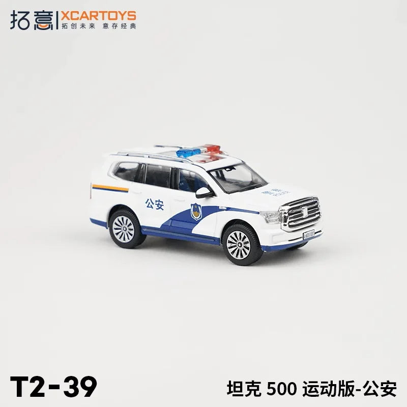 XCarToys 1:64 Tank 500 Sport Police Diecast Model Car