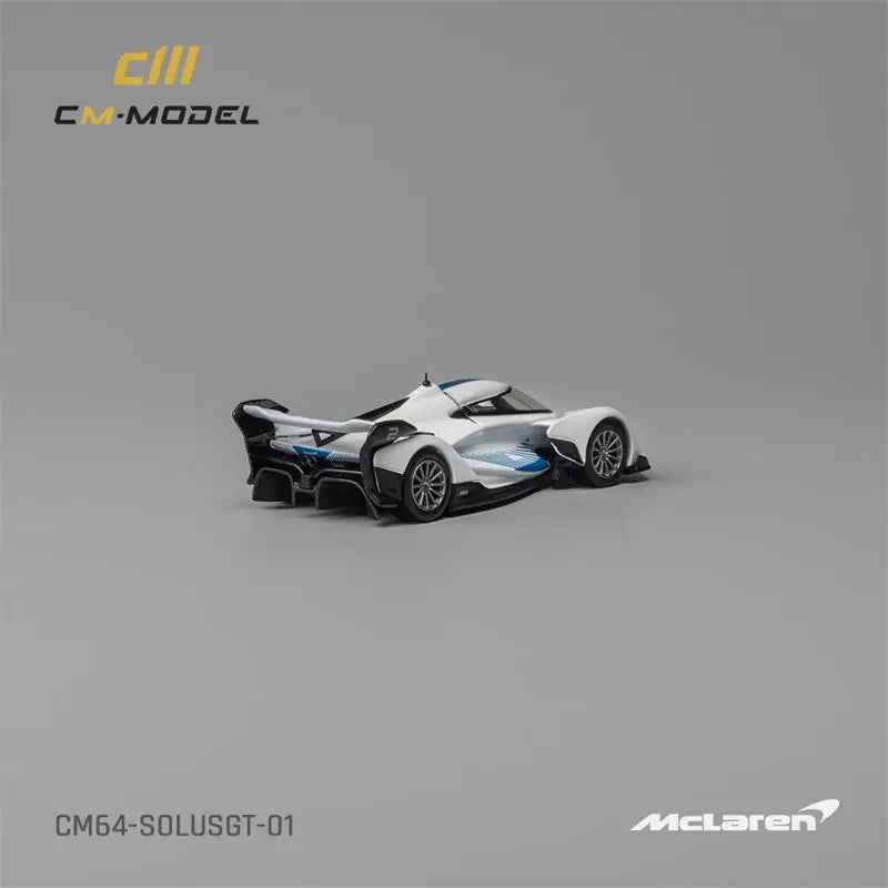 CM MODEL  1:64  SolusGT Blue White Diecast Model Car