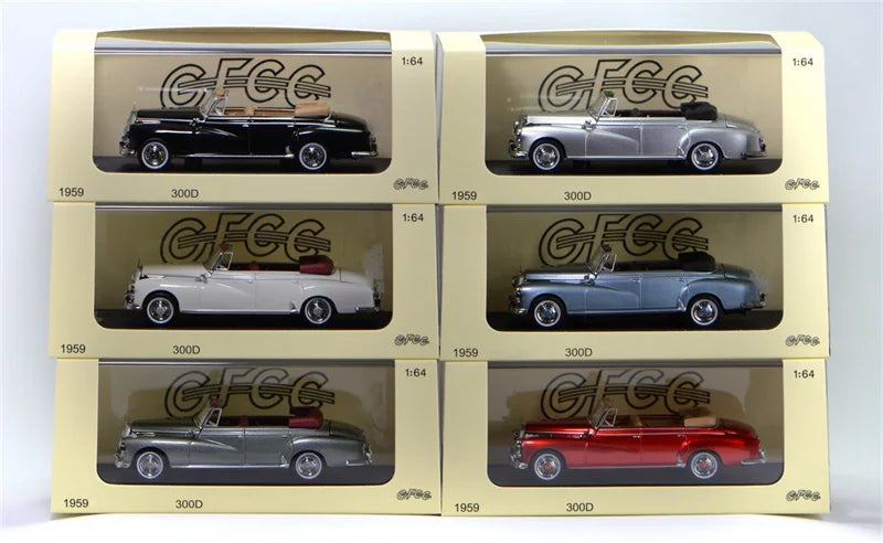 GFCC 1:64 Classic Cars 300D Convertible Collection Miniature Diecast Metal Model Car