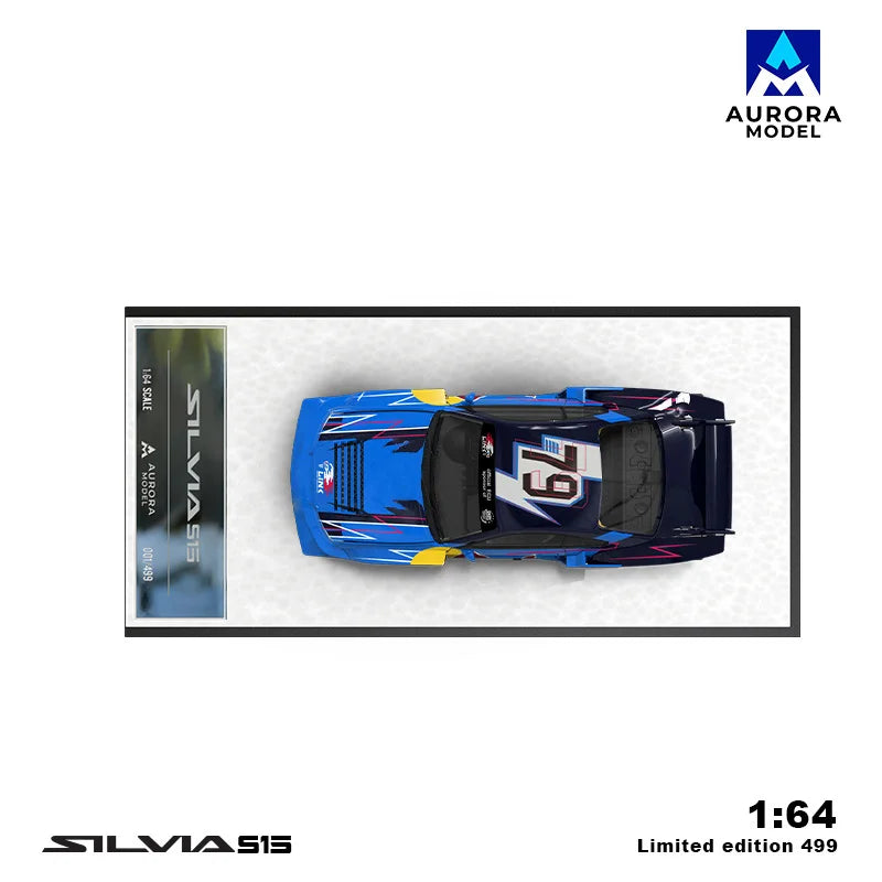 AuroraModel AM 1:64  S15 RB Limited499 Diecast Model Car