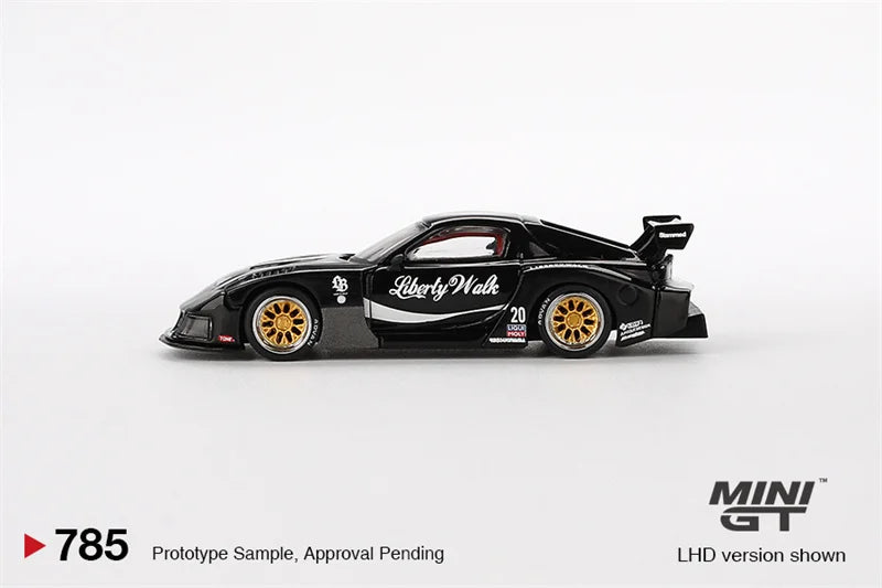 **Pre-Order** MINI GT 1:64 RX-7 LB-Super Silhouette Liberty Walk Black LHD Diecast Model Car