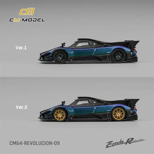 CM Model 1:64 Zonda Revlucion Pagani Chameleon Die-Cast Car Model Miniature Gifts