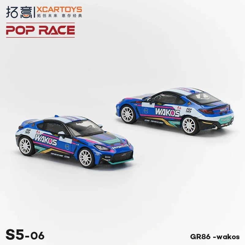 XCARTOYS POP RACE 1:64 Hongqi LS Singer MK2 RWB997 SKYLINE C210 BRZ S14 EVA RT STO GT-R Hakosuka V8 Drift Diecast Model Car