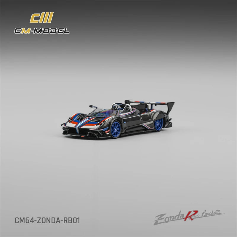 CM MODEL 1:64 Pagani Zonda Revo Barchetta 1of1 Black Diecast Model Car
