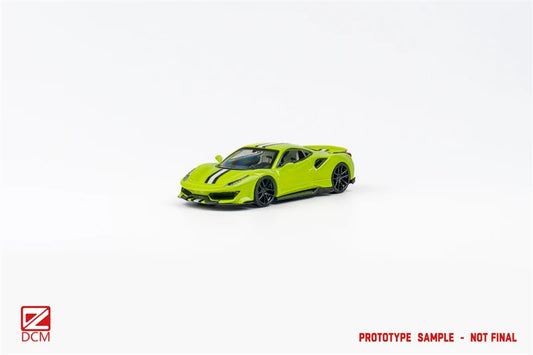 DCM 1:64 Novitec 488 Pista blue green Limited300 Diecast Model Car