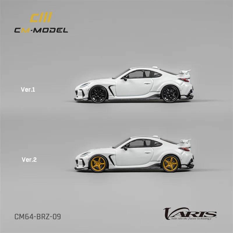 **Pre-Order** CM MODEL 1:64 BRZ Varis Widebody White Diecast Model Car