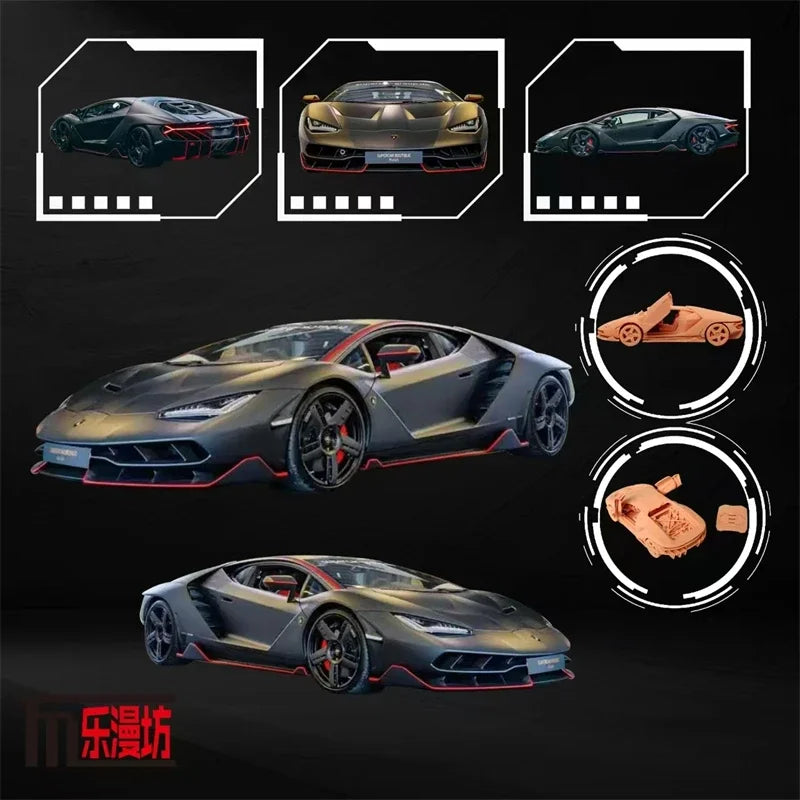 PreSale LeManFang LMF 1:64 Centenario White / Gray Collection Miniature DieCast Model Car