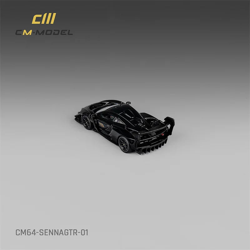 CM MODEL  1:64 SennaGTR Black Diecast Model Car