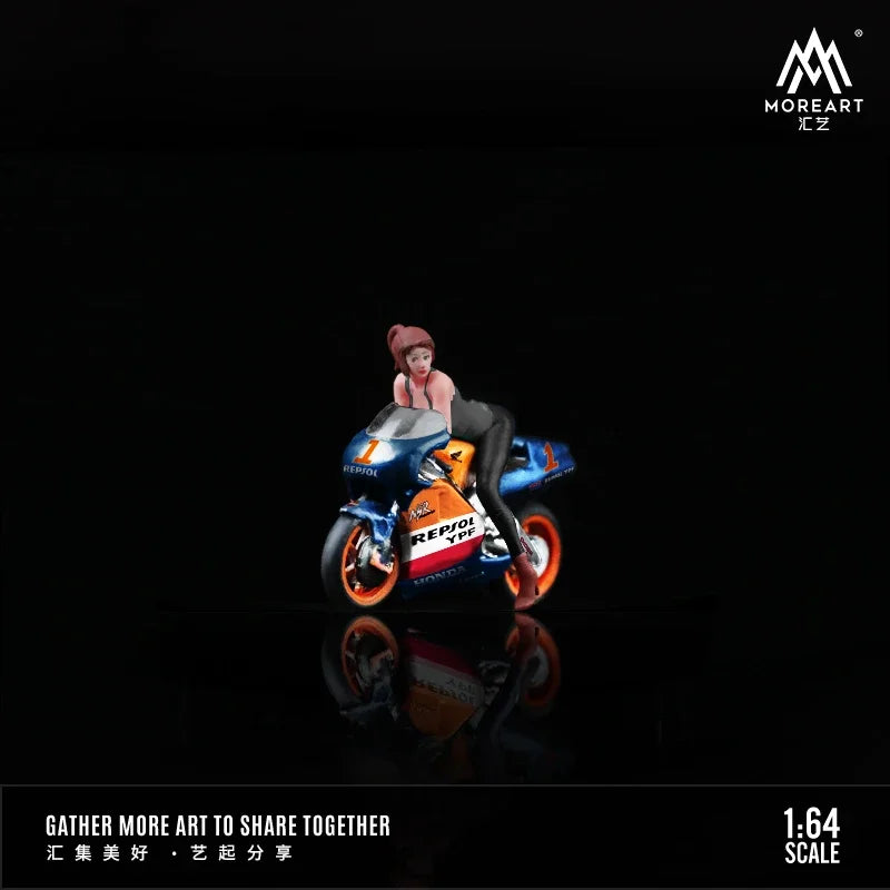 MoreArt1:64 No.1 racing motorcycle Figure Set