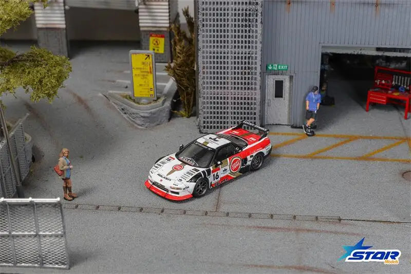PreSale Star Models 1:64 LB NSX NA1 RedWhite No.16 Collection Miniature DieCast Model Car